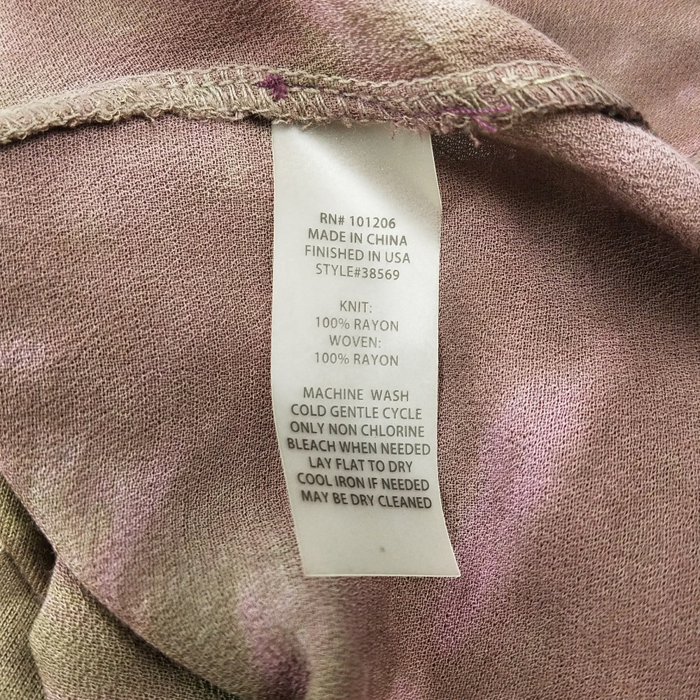 Soft Surroundings Blush Ombre Long Sleeve Sz XSP - Picture 7 of 8